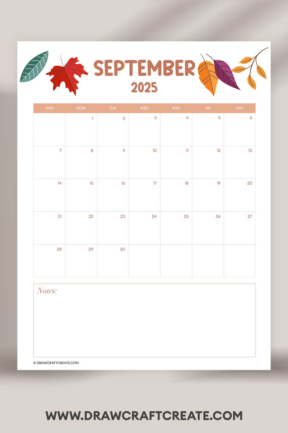 printable september 2025 calendar vertical