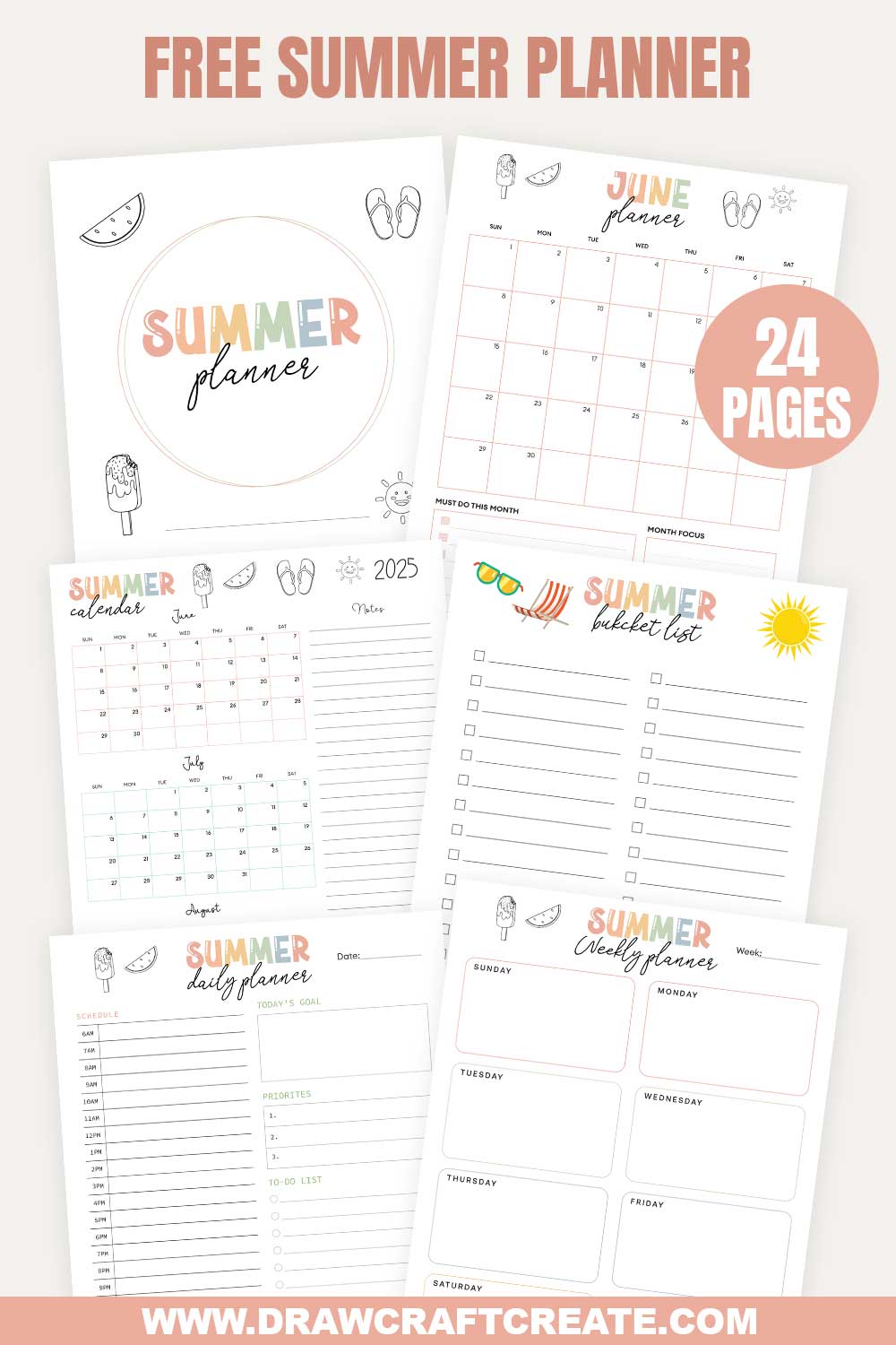 summer planner
