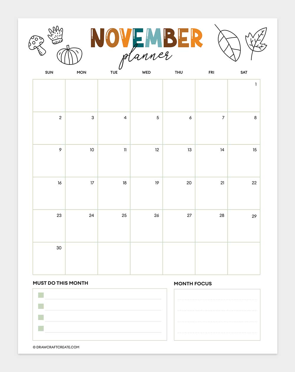 november 2025 calendar