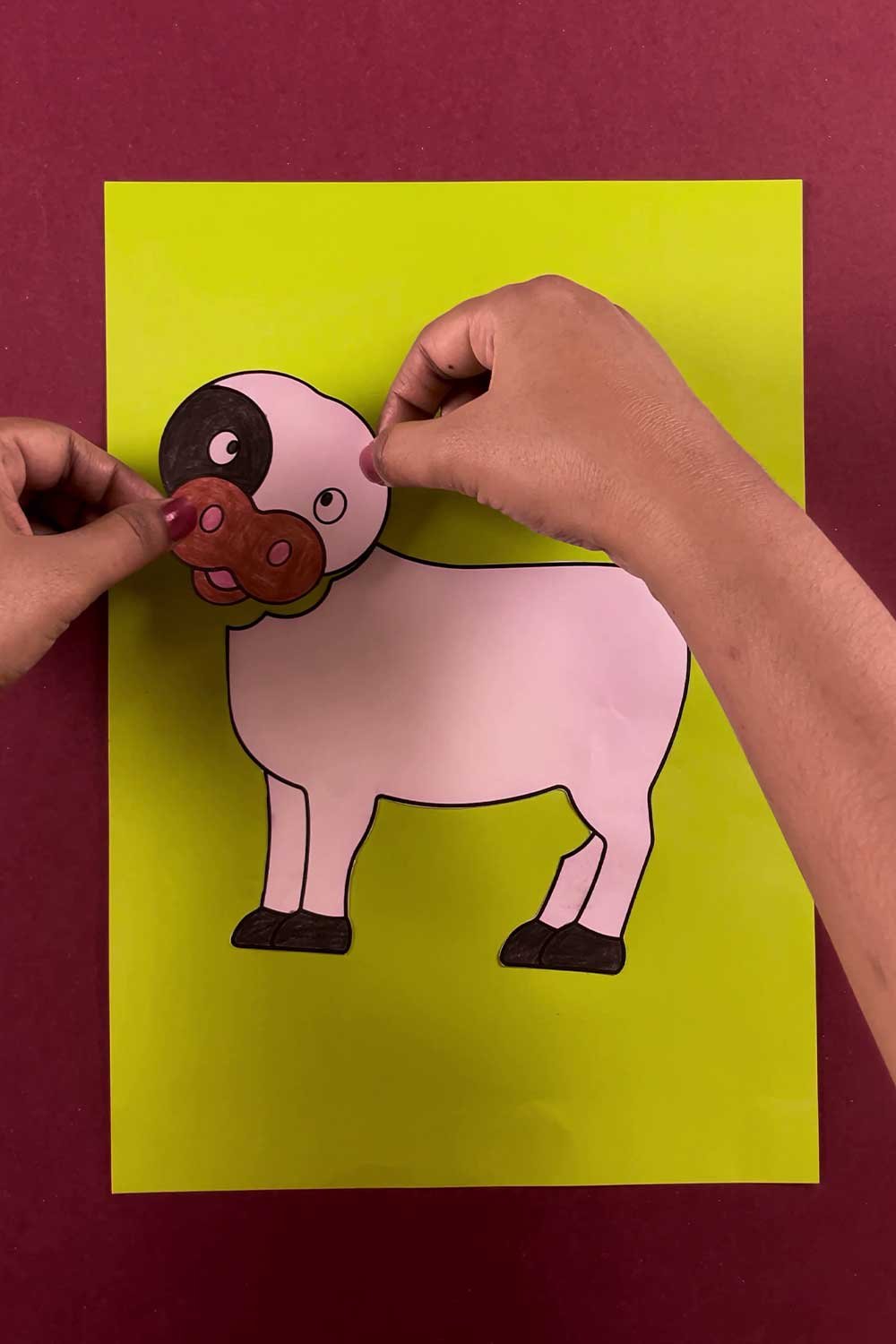 Free Printable Build a Cow Craft