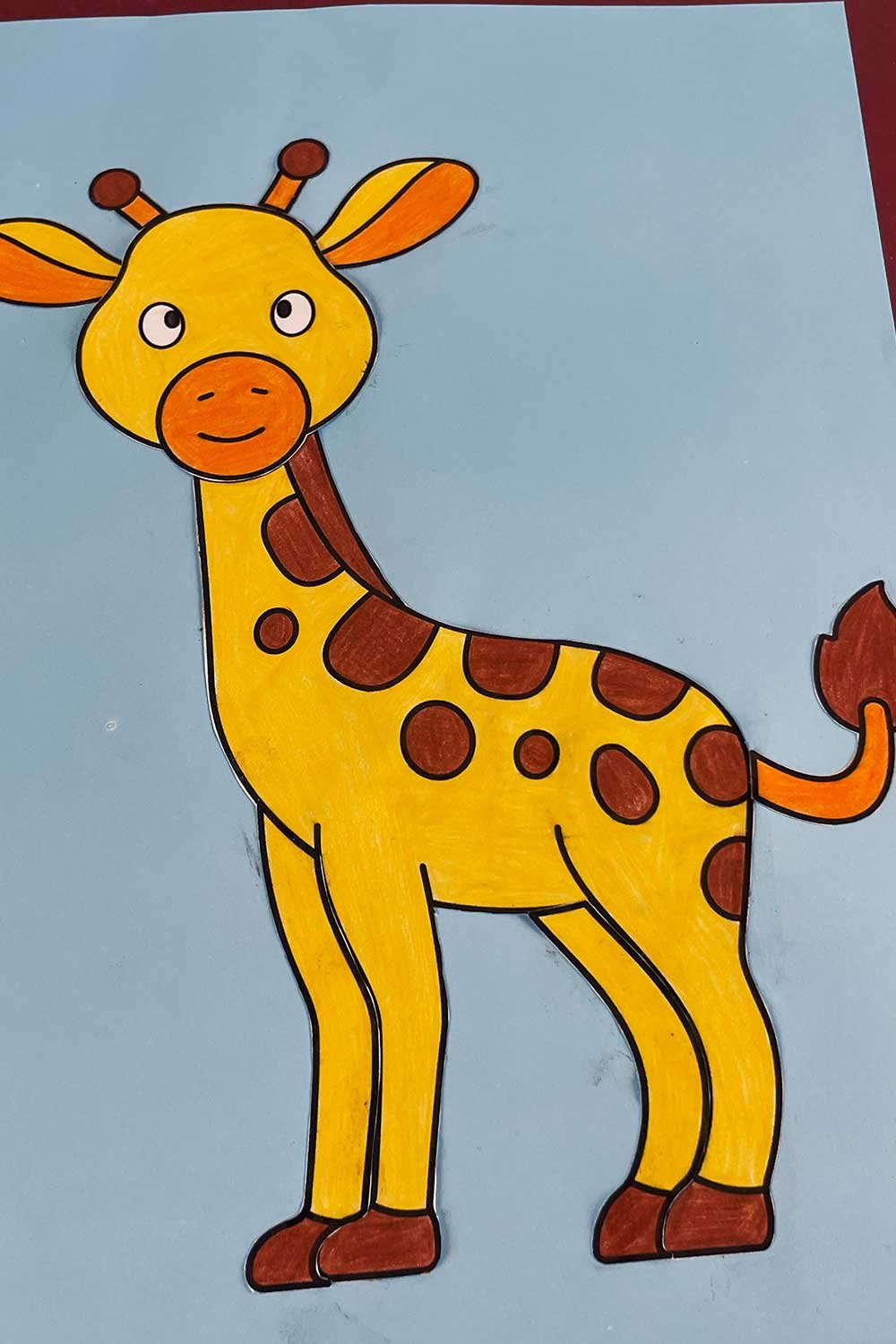 Free Printable Build a Giraffe Craft