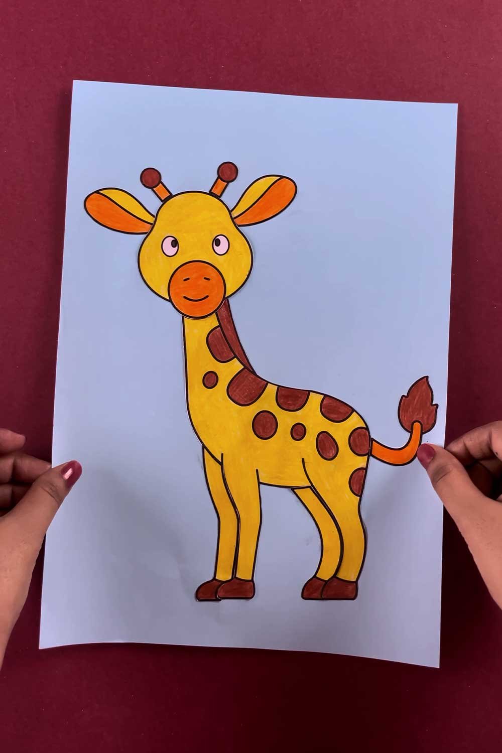 Free Printable Build a Giraffe Craft