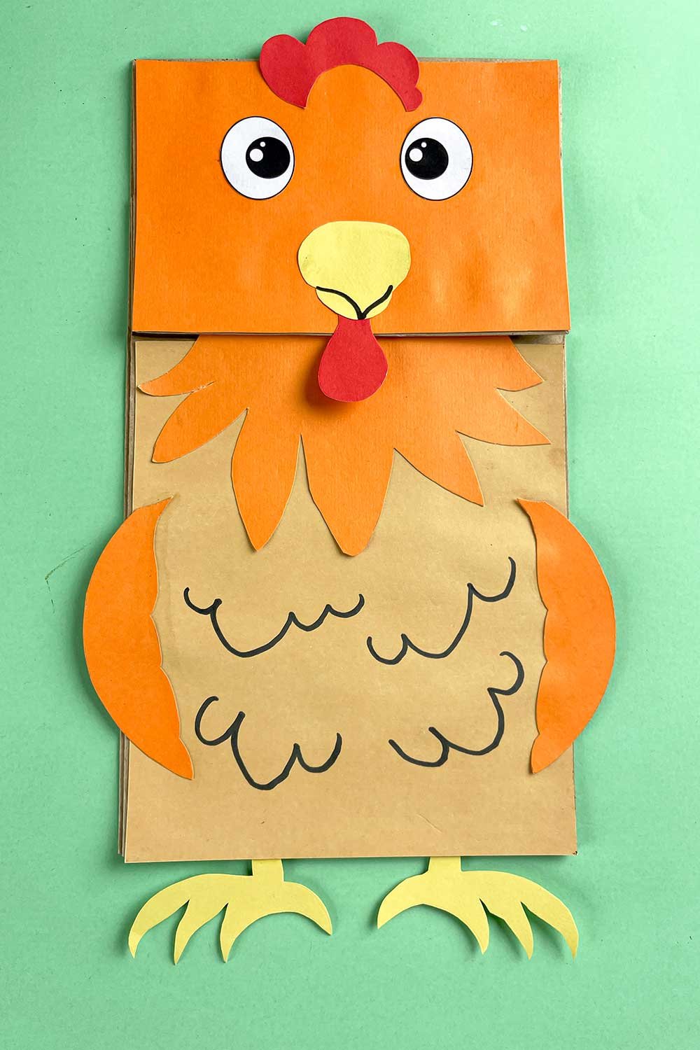 Paper Bag Chicken Craft