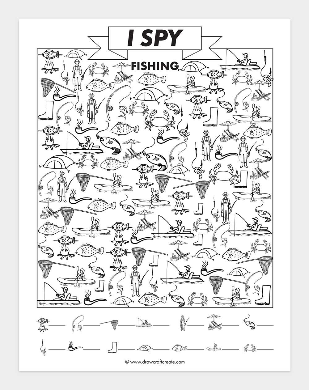 free printable i spy fishing