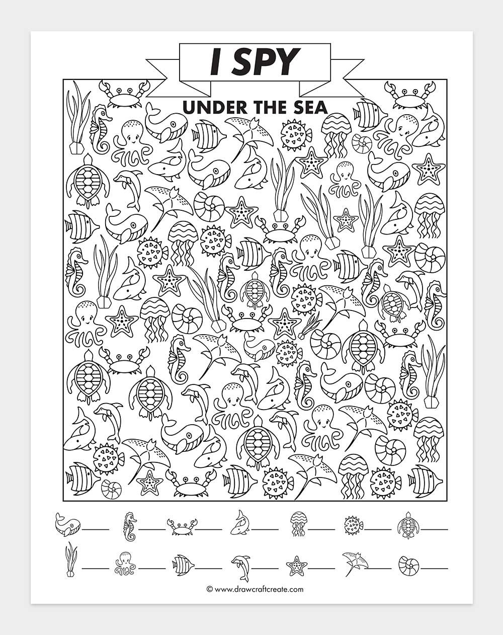 printable i spy under the sea