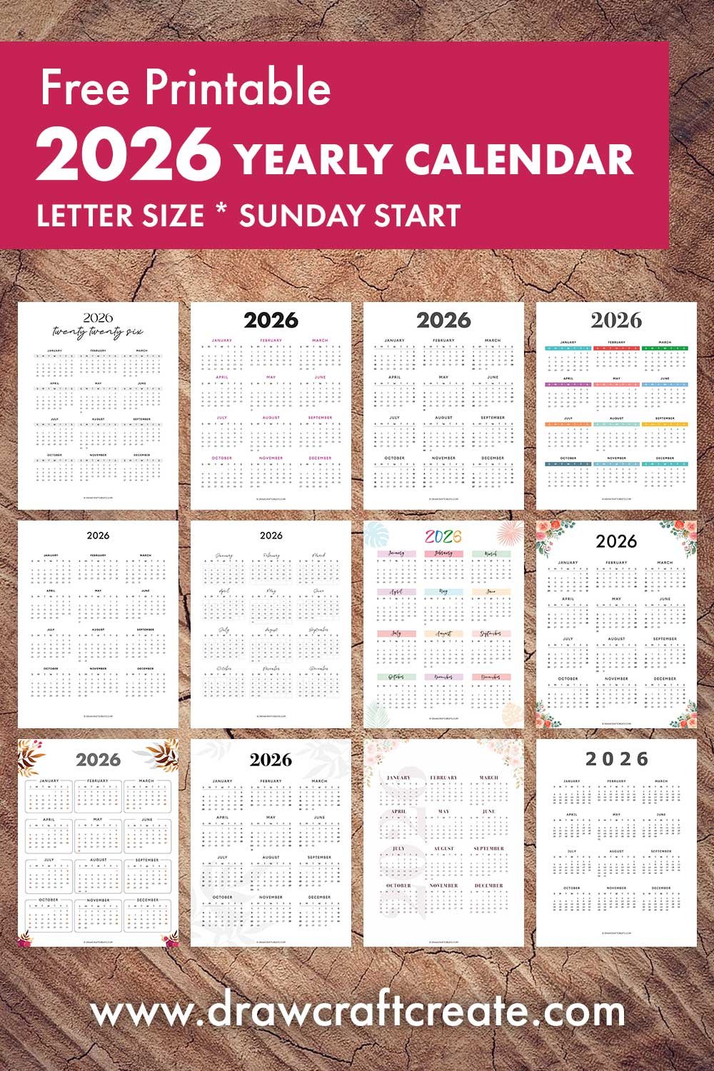 2026 Yearly Calendar