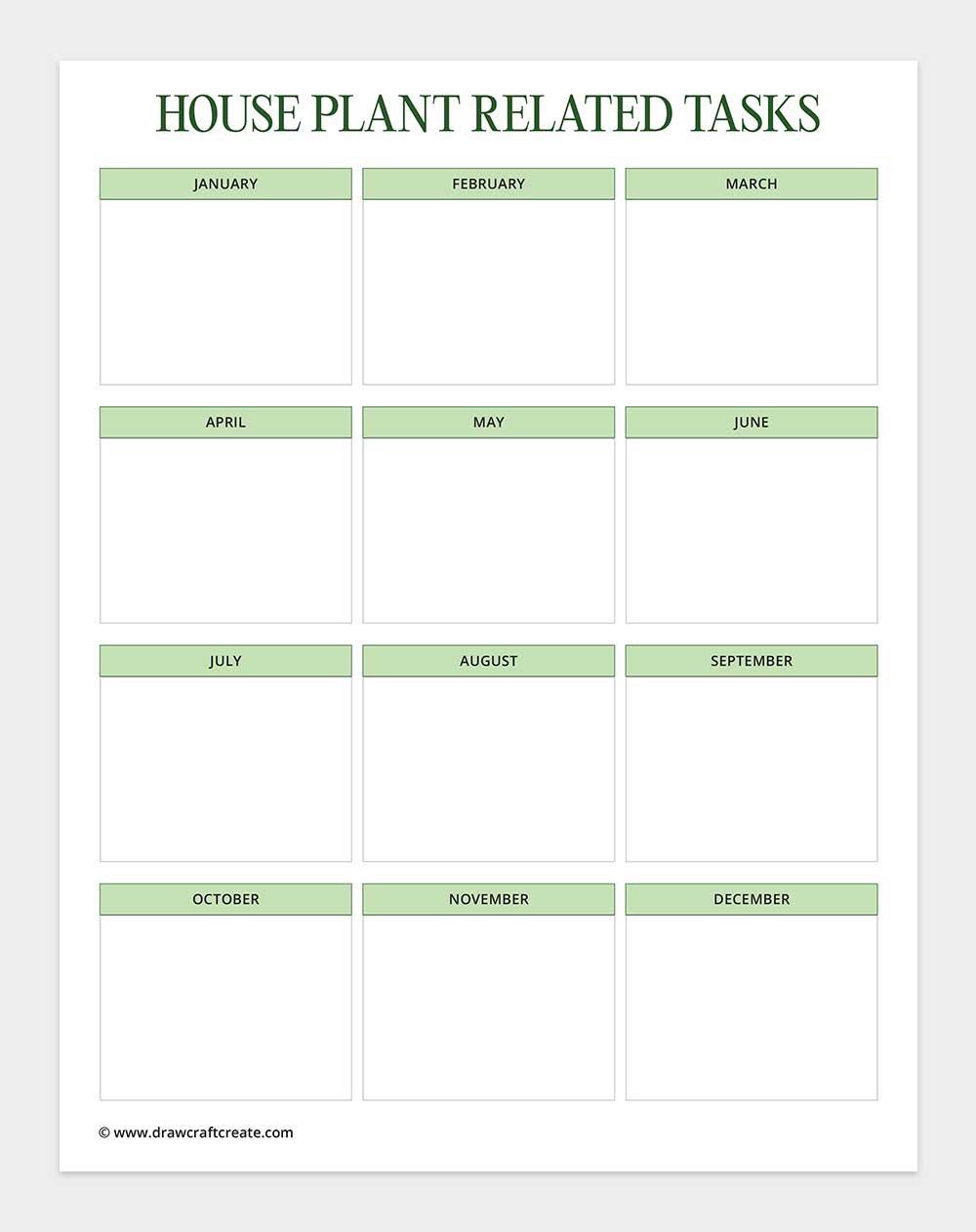 house plant related tasks