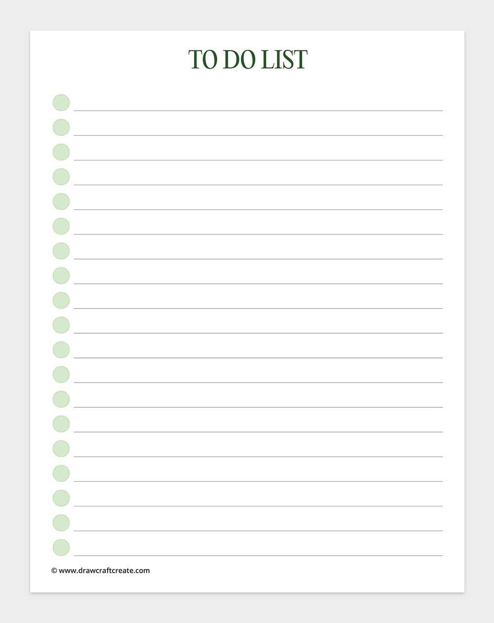 to do list