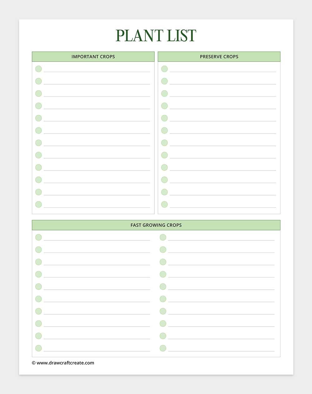 plant list
