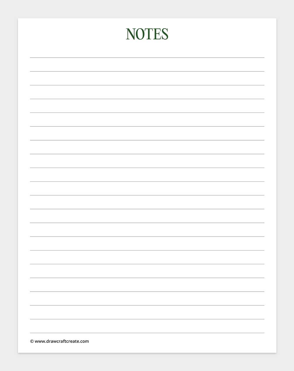 notes