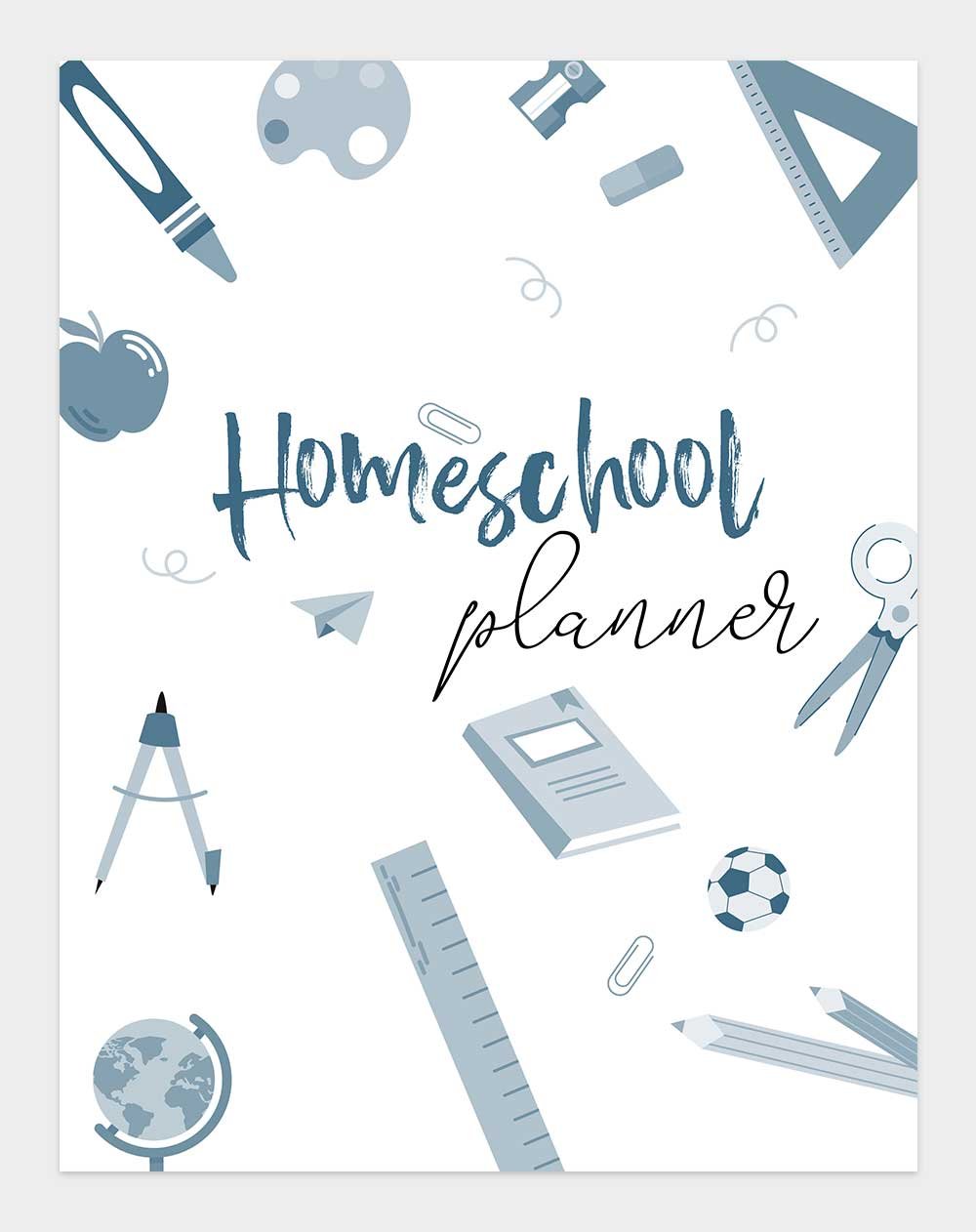 homeschool planner cover