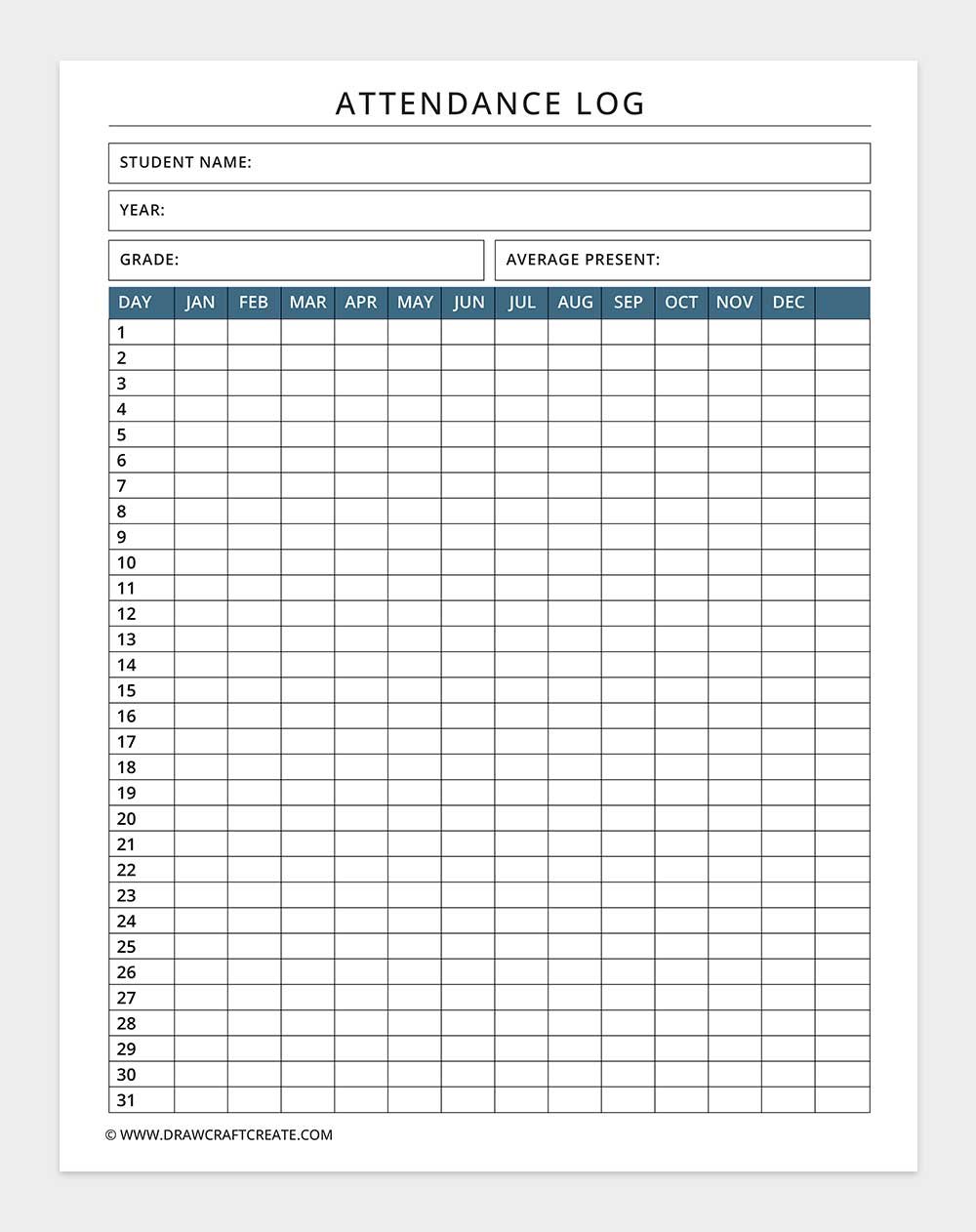 attendance log