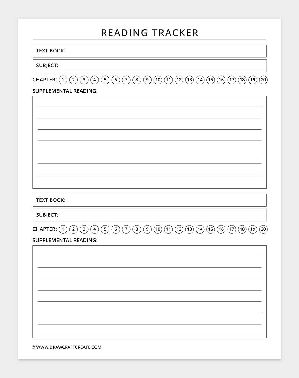 reading tracker