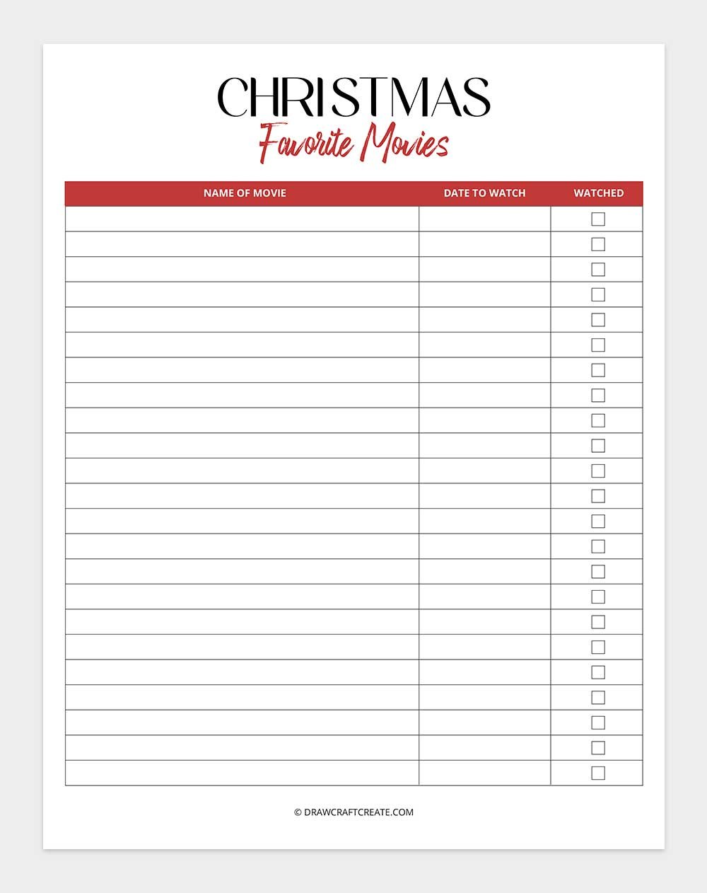 Christmas favorite movies