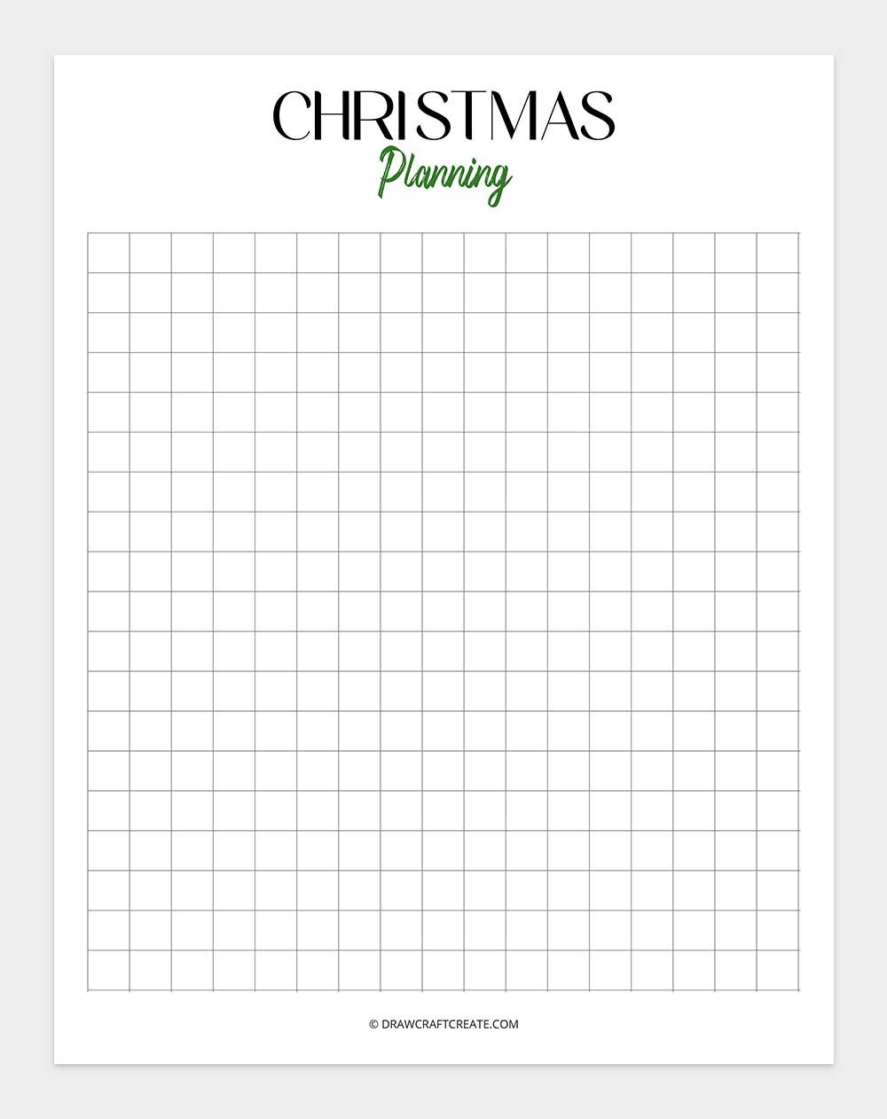 Christmas grid notes