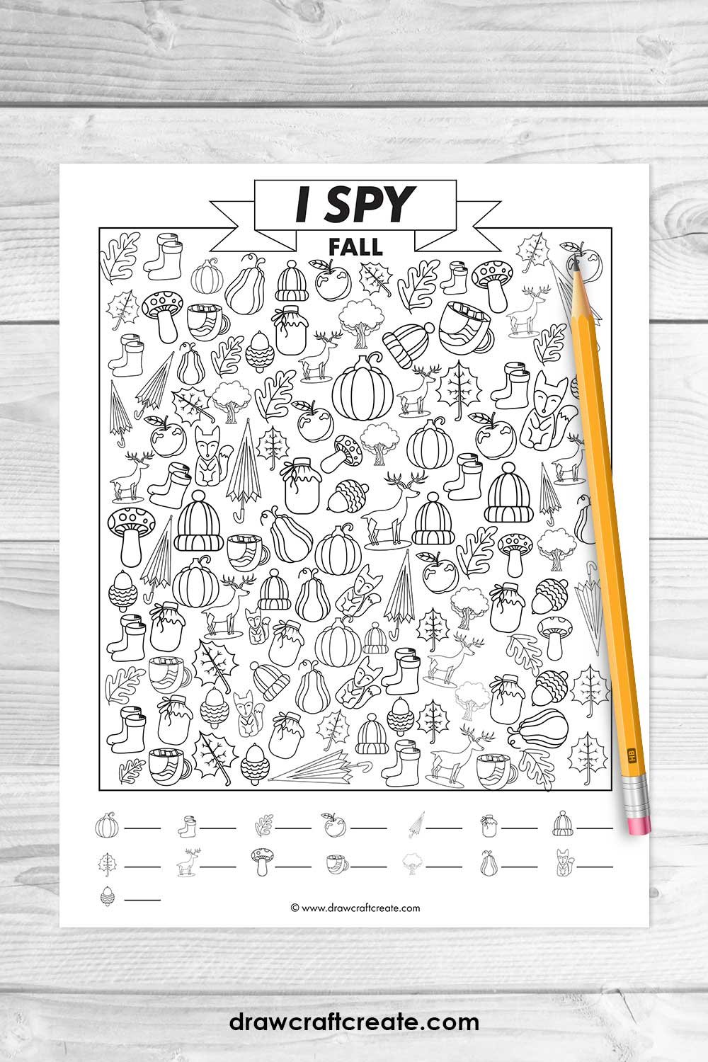 Free Printable Fall I Spy