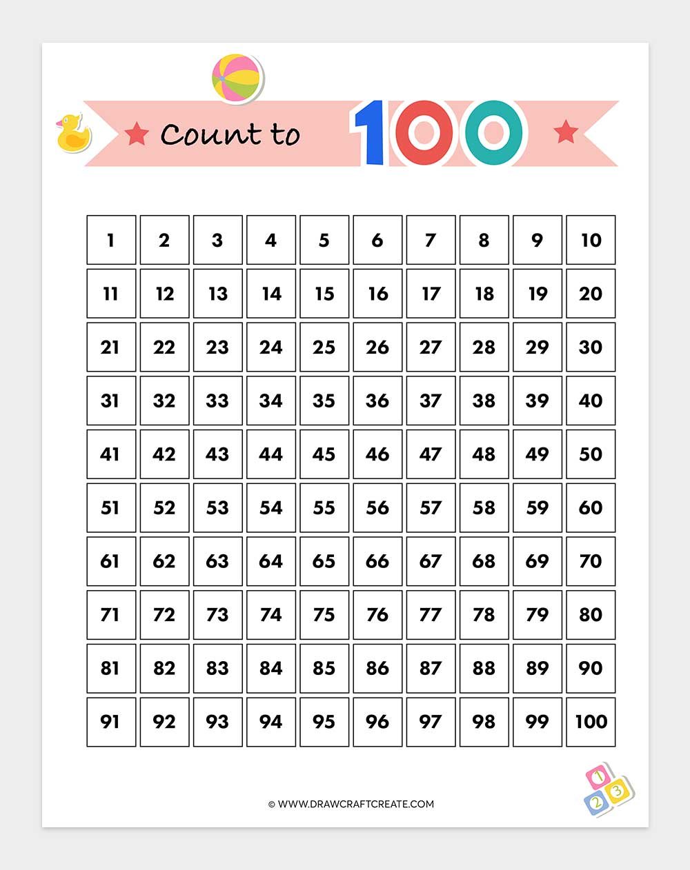Free Printable Hundreds Charts
