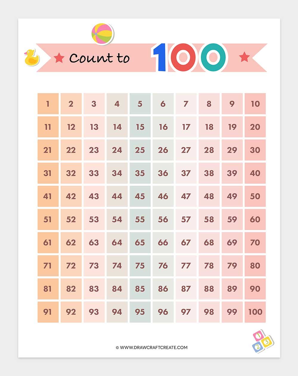 Free Printable Hundreds Charts