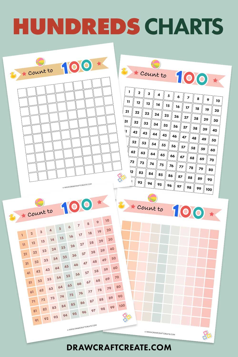 Printable Hundreds Charts