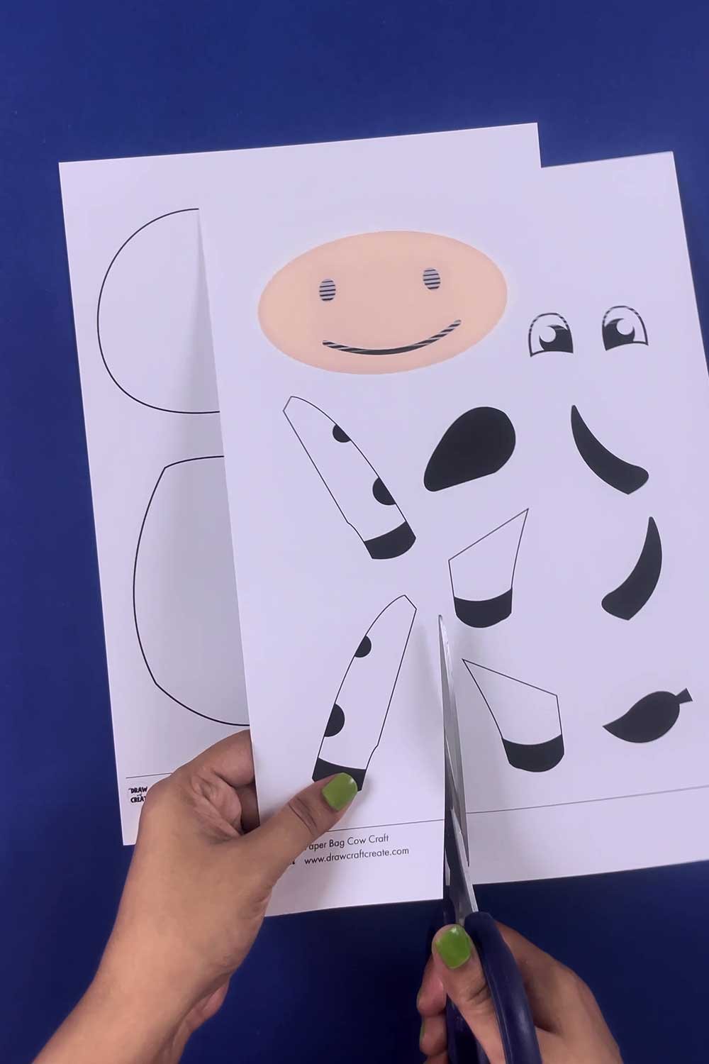 how to make paper bag cow craft