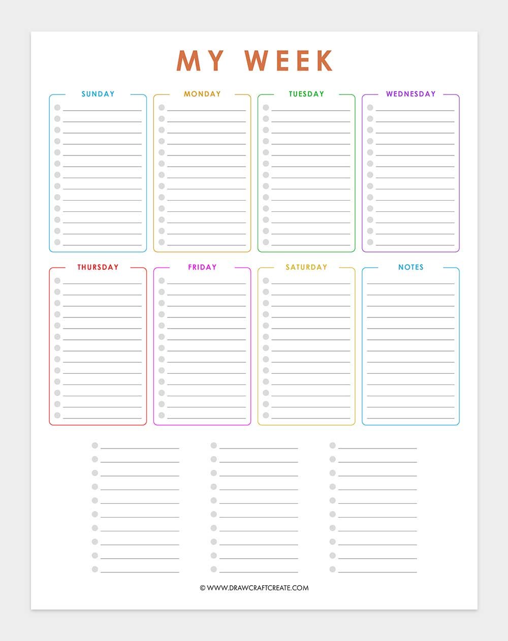printable checklist template
