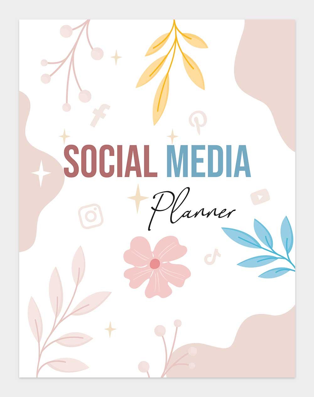social media planner cover