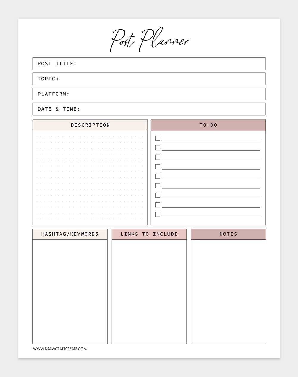 post planner