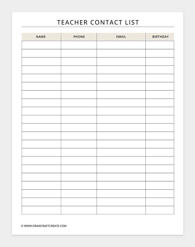 Free Student Planner Printable (56 Pages) - Draw Craft Create