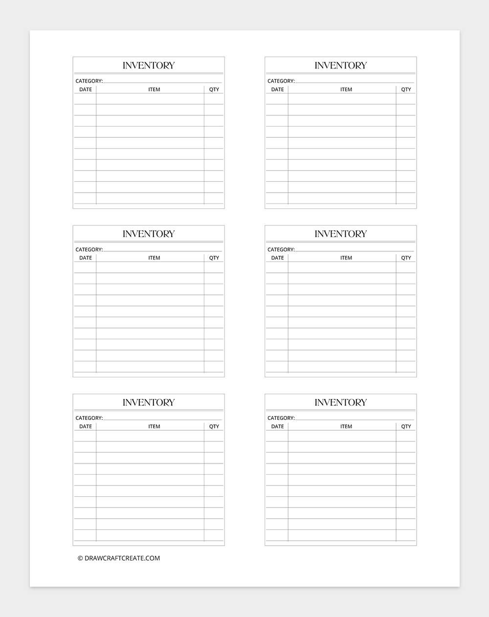 inventory sticky notes