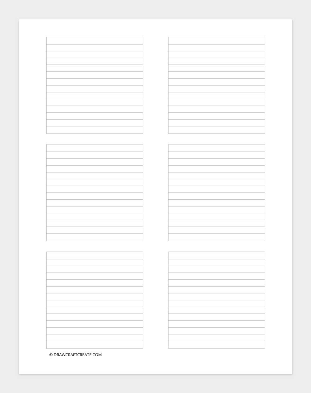 lined paper sticky notes