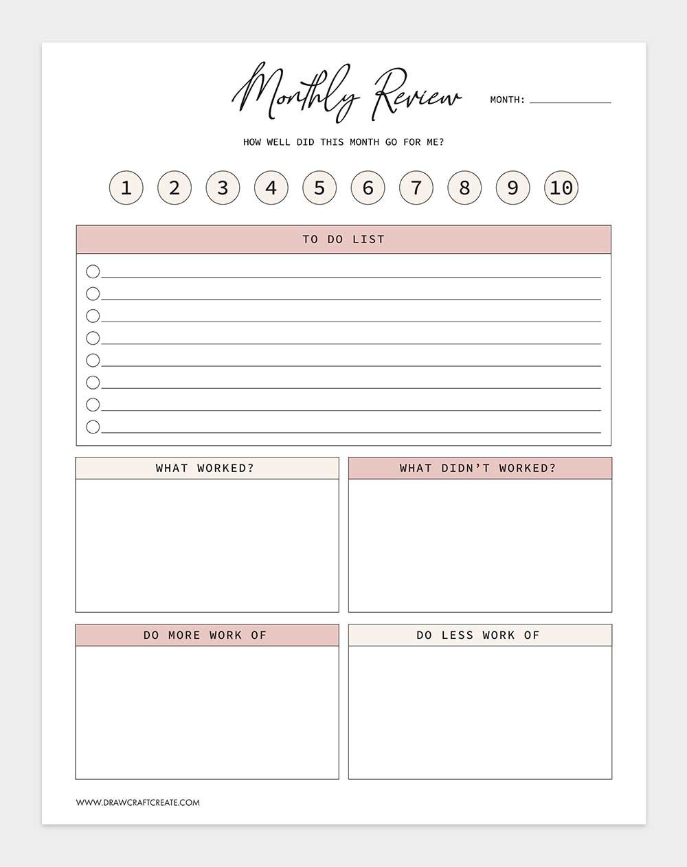 monthly review