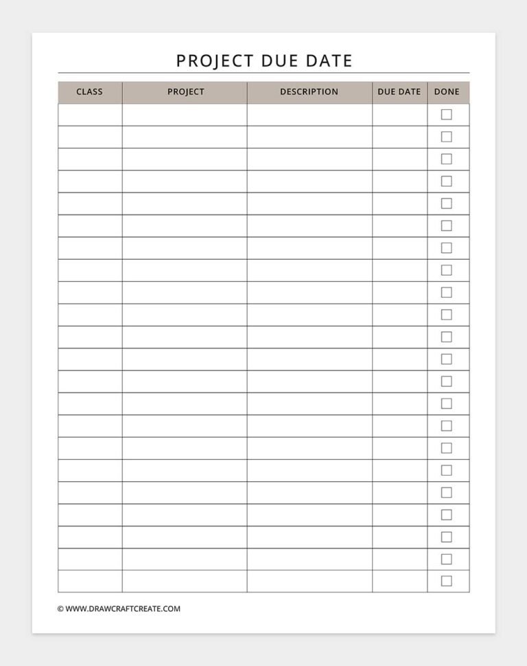 Free Student Planner Printable (56 Pages) - Draw Craft Create