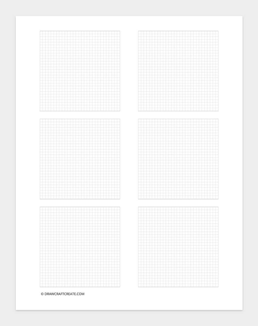 small grid paper sticky notes