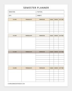 Free Student Planner Printable (56 Pages) - Draw Craft Create