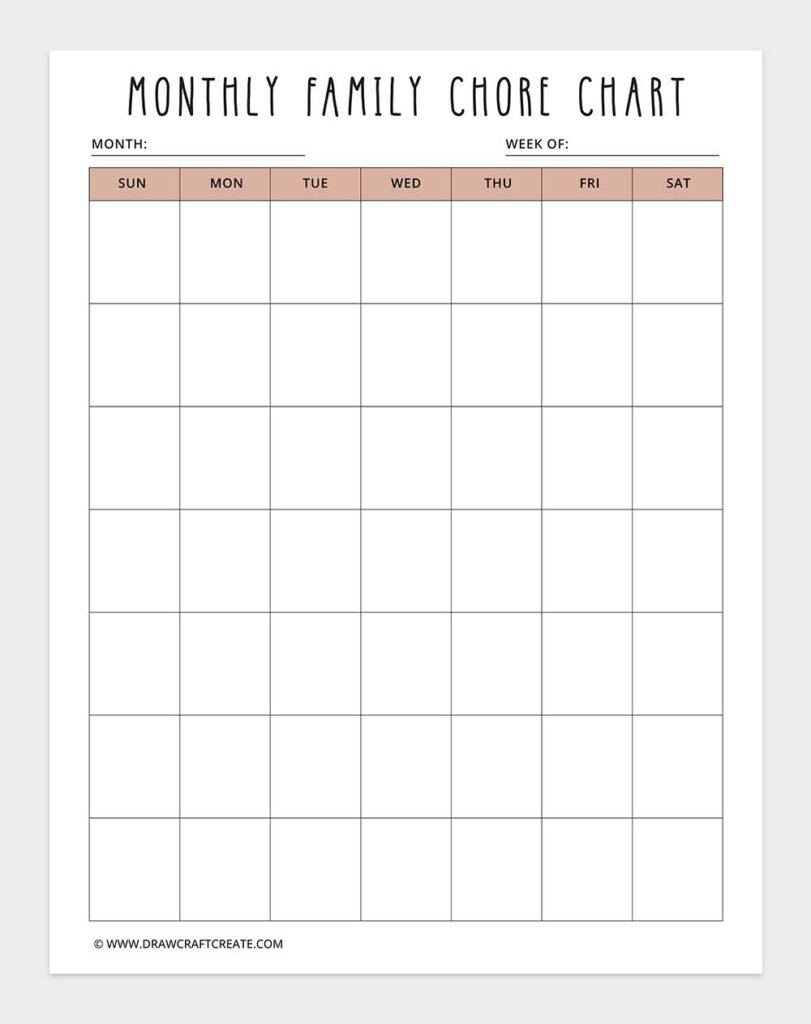 Free Printable Household Planner Template (51 Pages) - Draw Craft Create