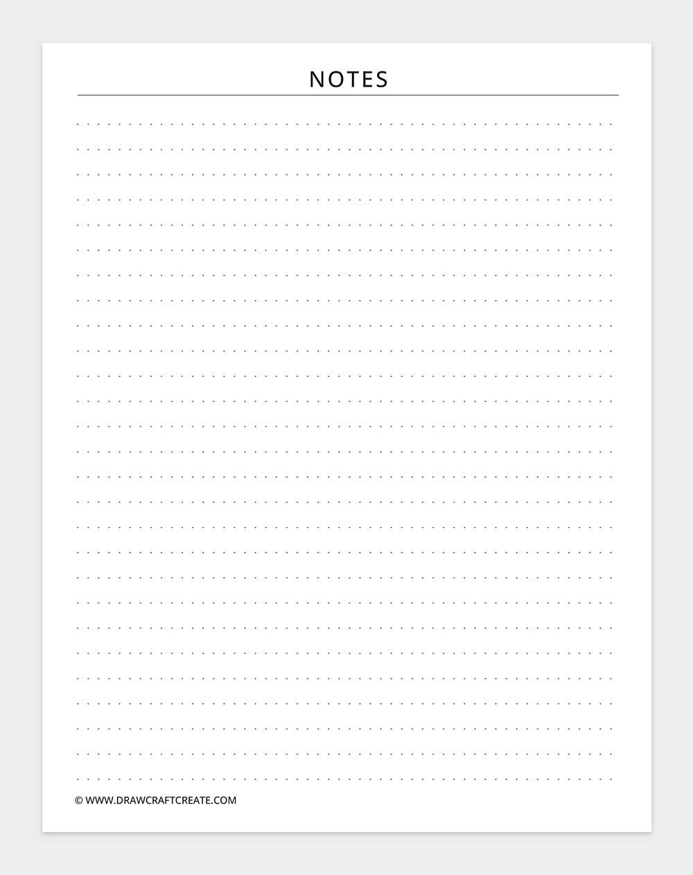 dot grid notes