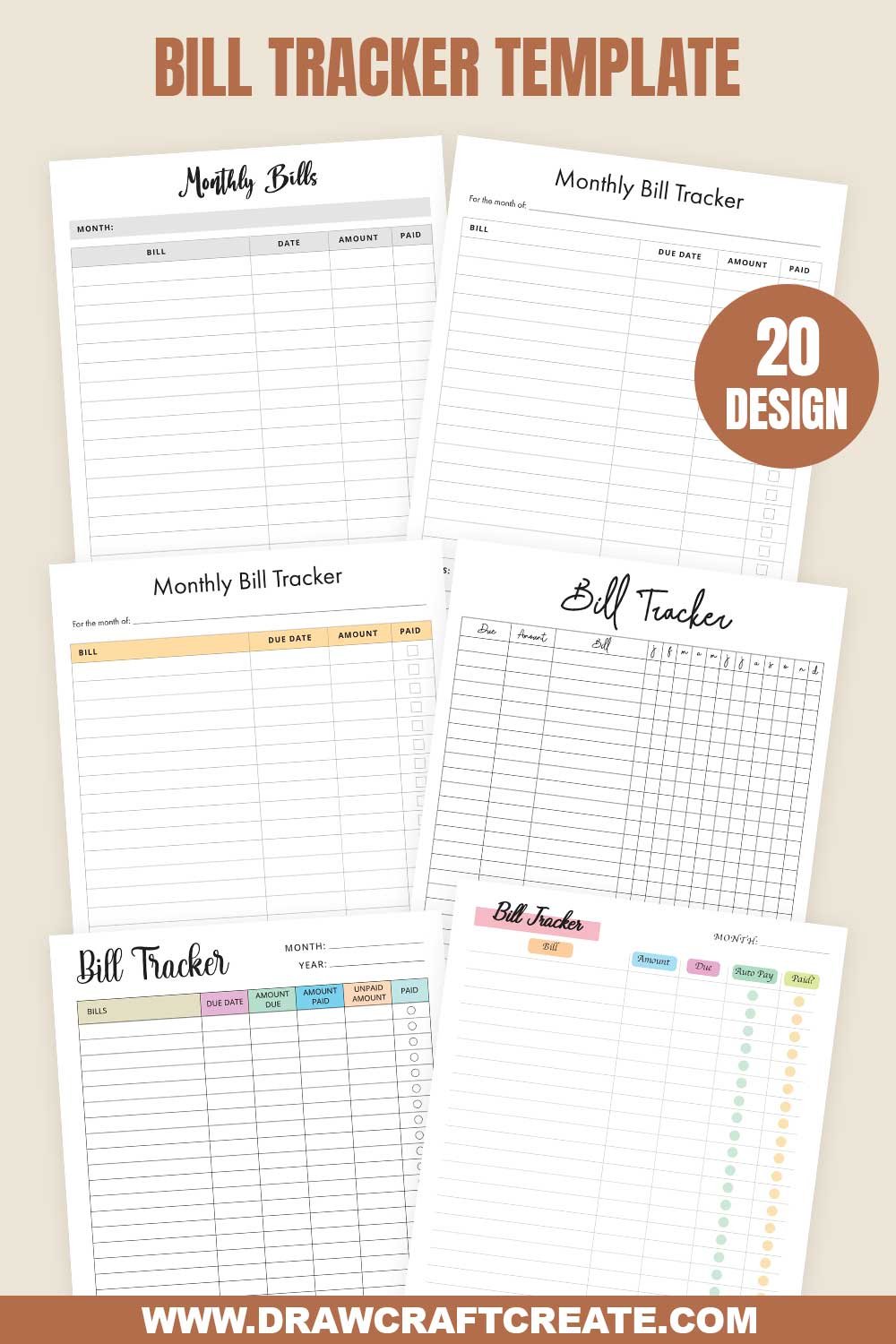 Bill Tracker Template