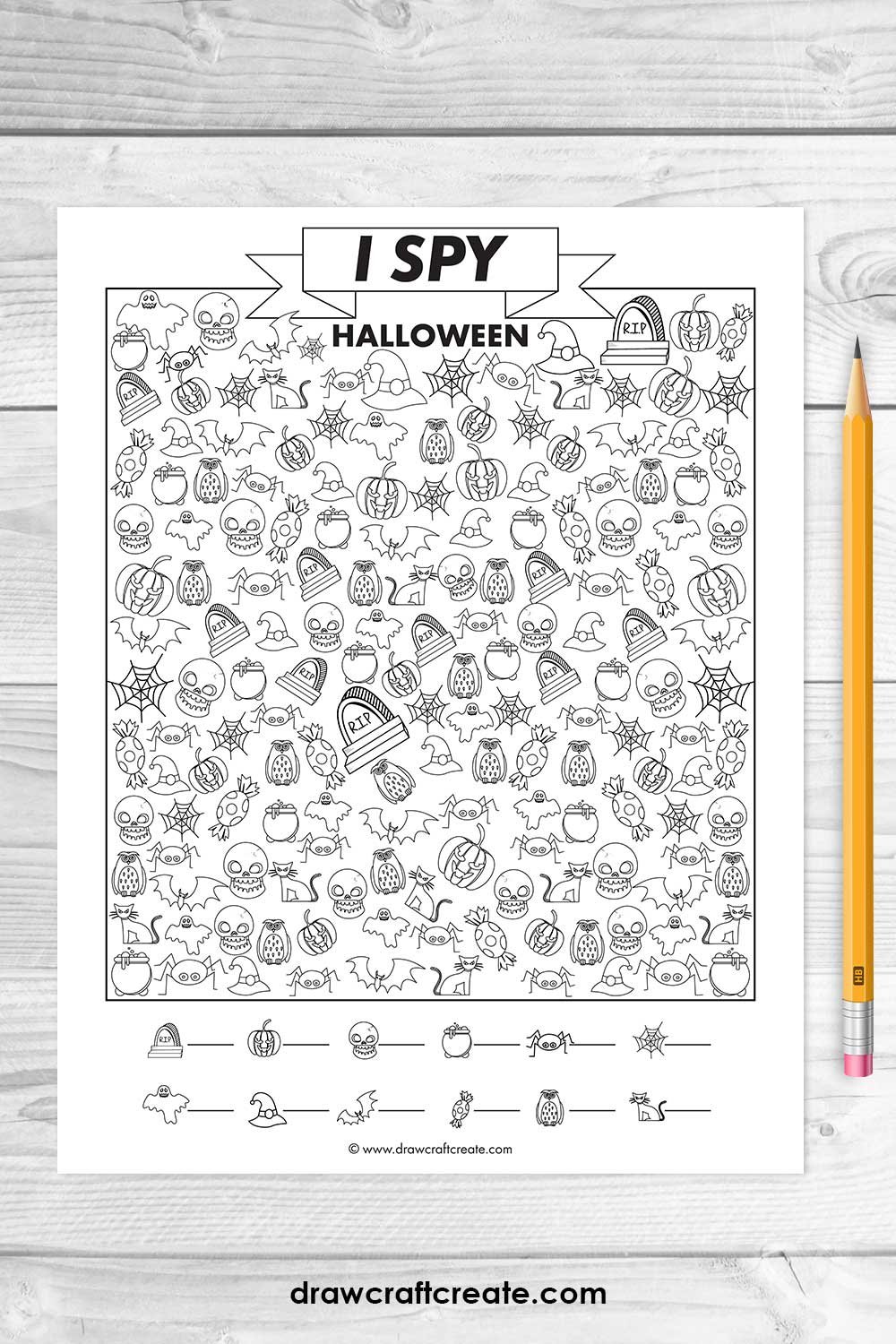 Free Printable Halloween I Spy