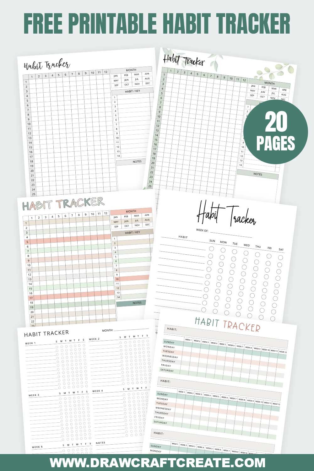 Habit Tracker Printable