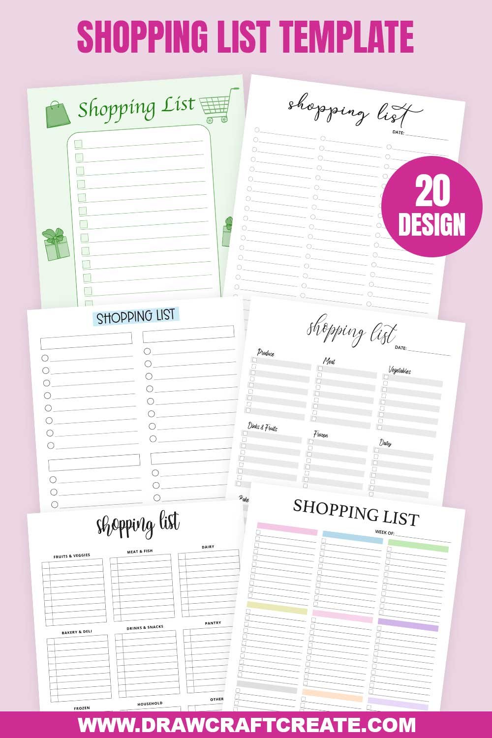 Shopping List Template