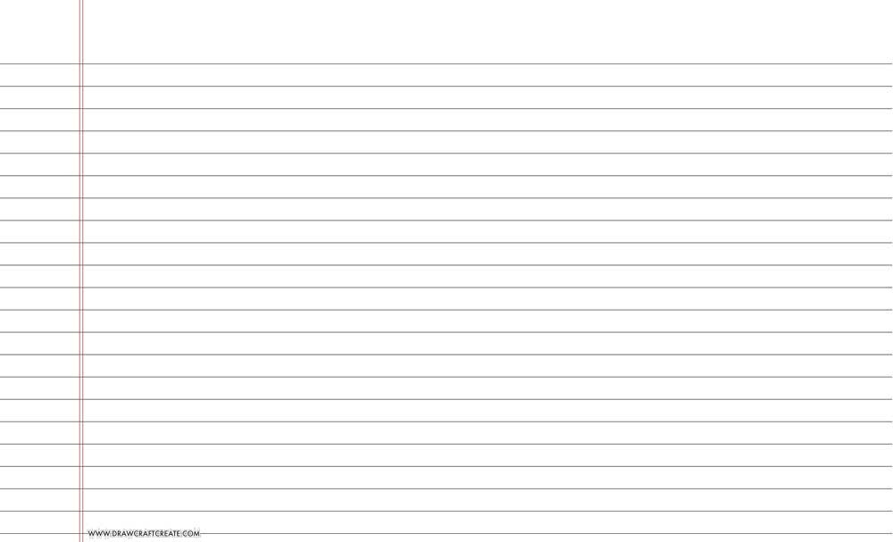 lined paper wide ruled - legal size - landscape - black color