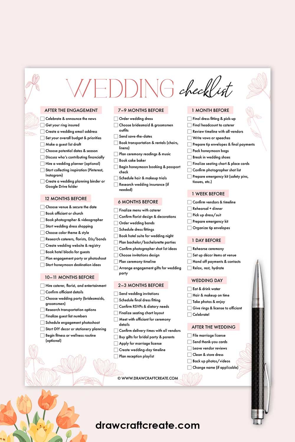 wedding checklist