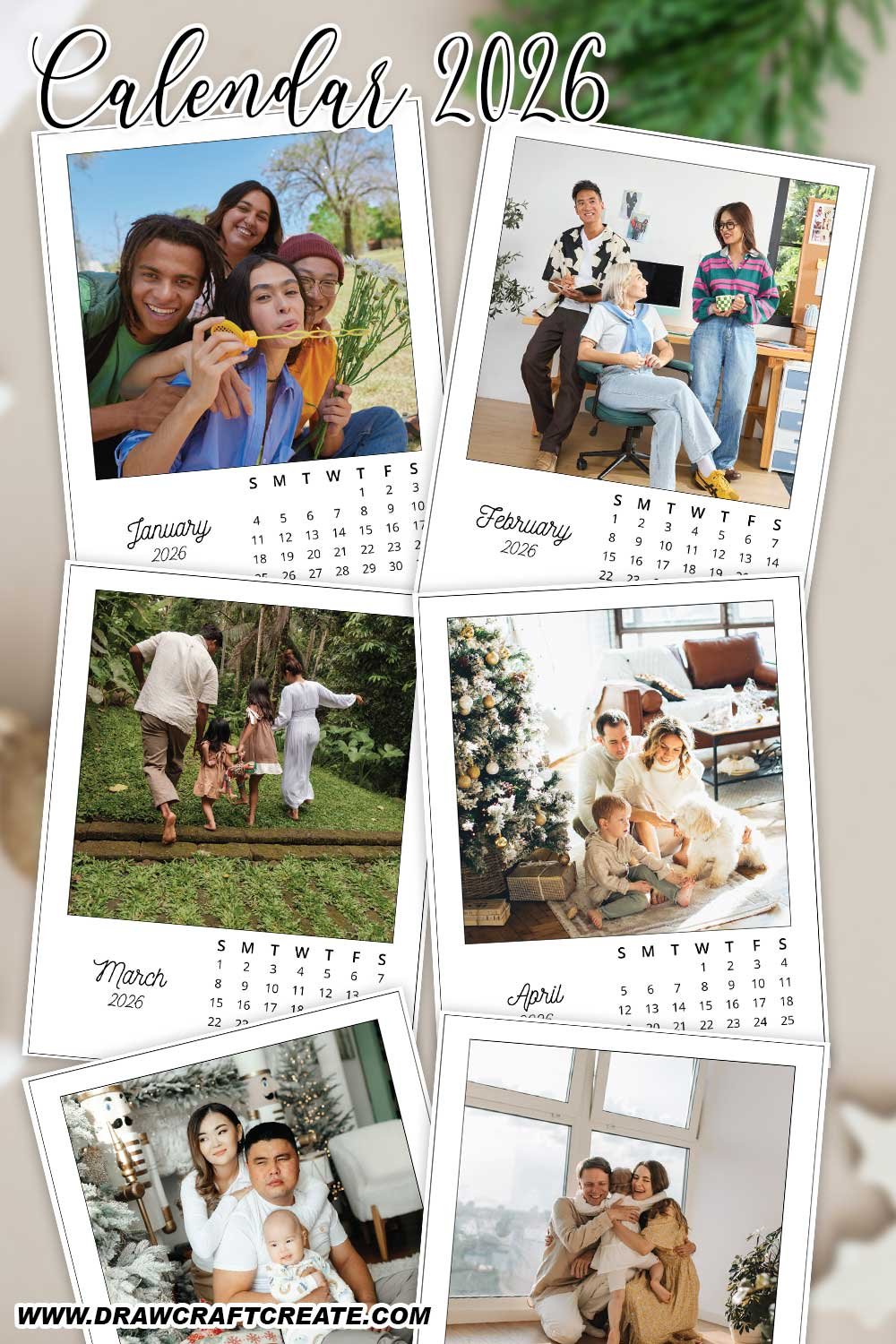2026 Photo Calendar Template