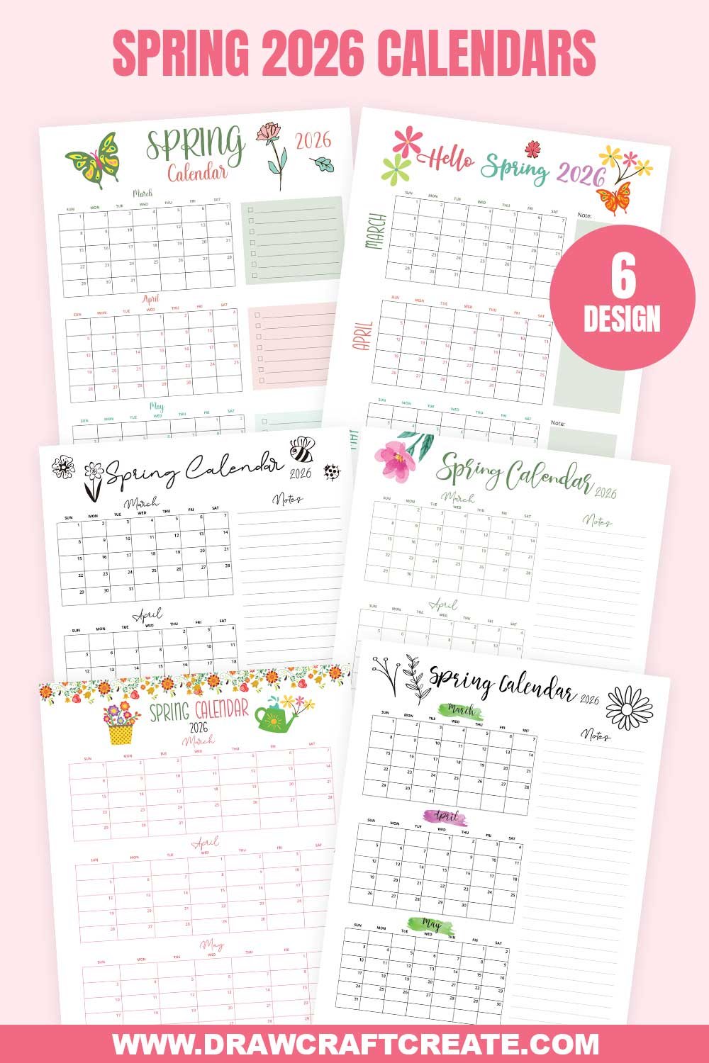 2026 Spring Calendar