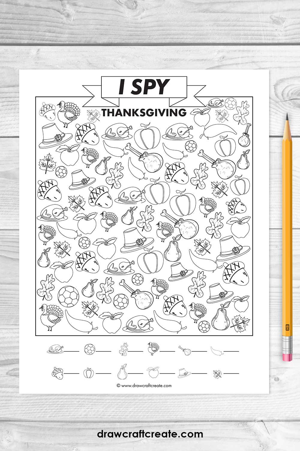 Free Printable Thanksgiving I Spy