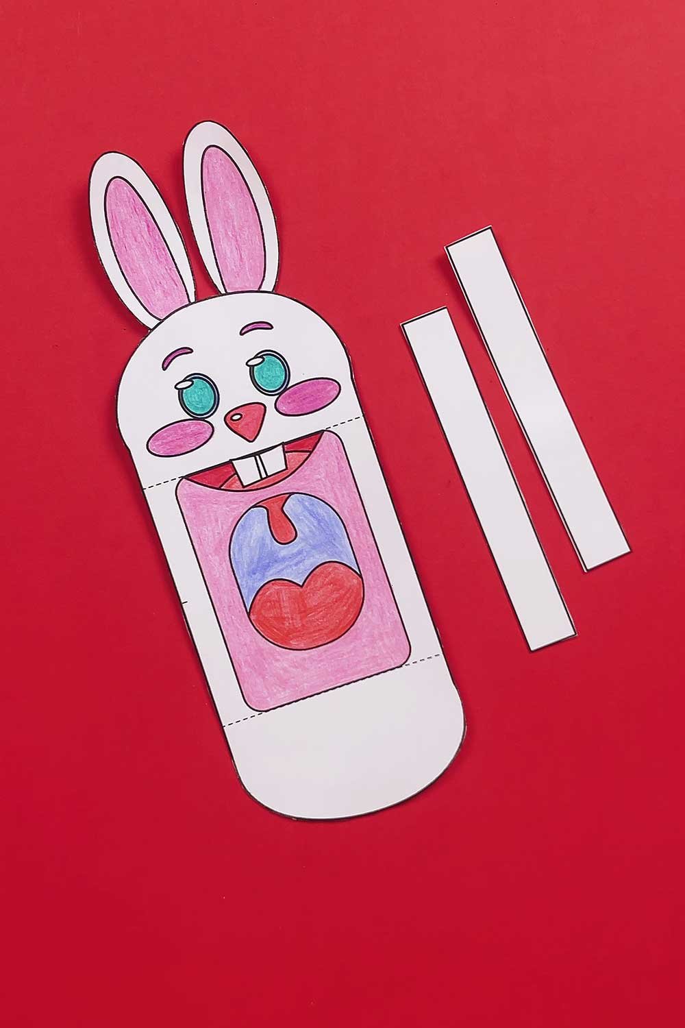 free printable bunny puppet