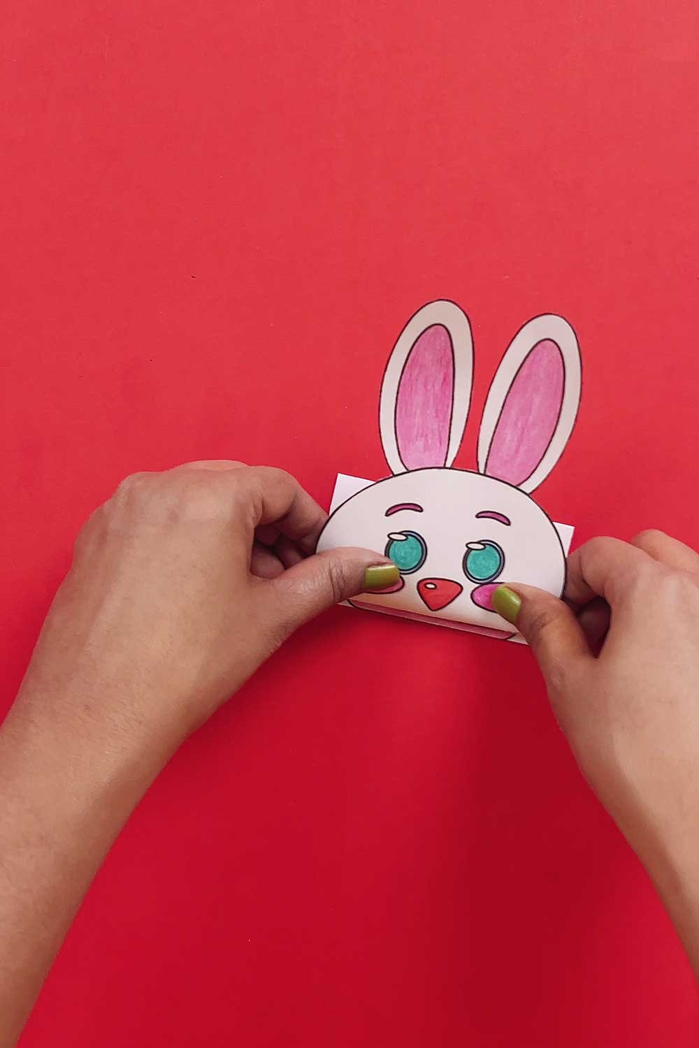 free printable bunny puppet