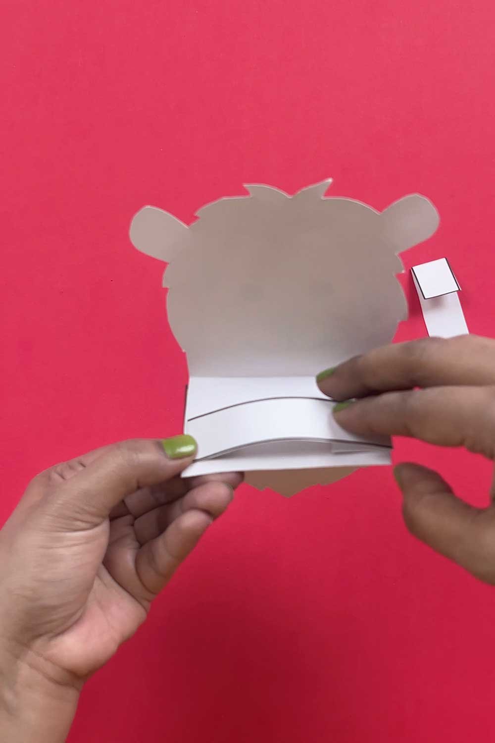 free printable lion puppet