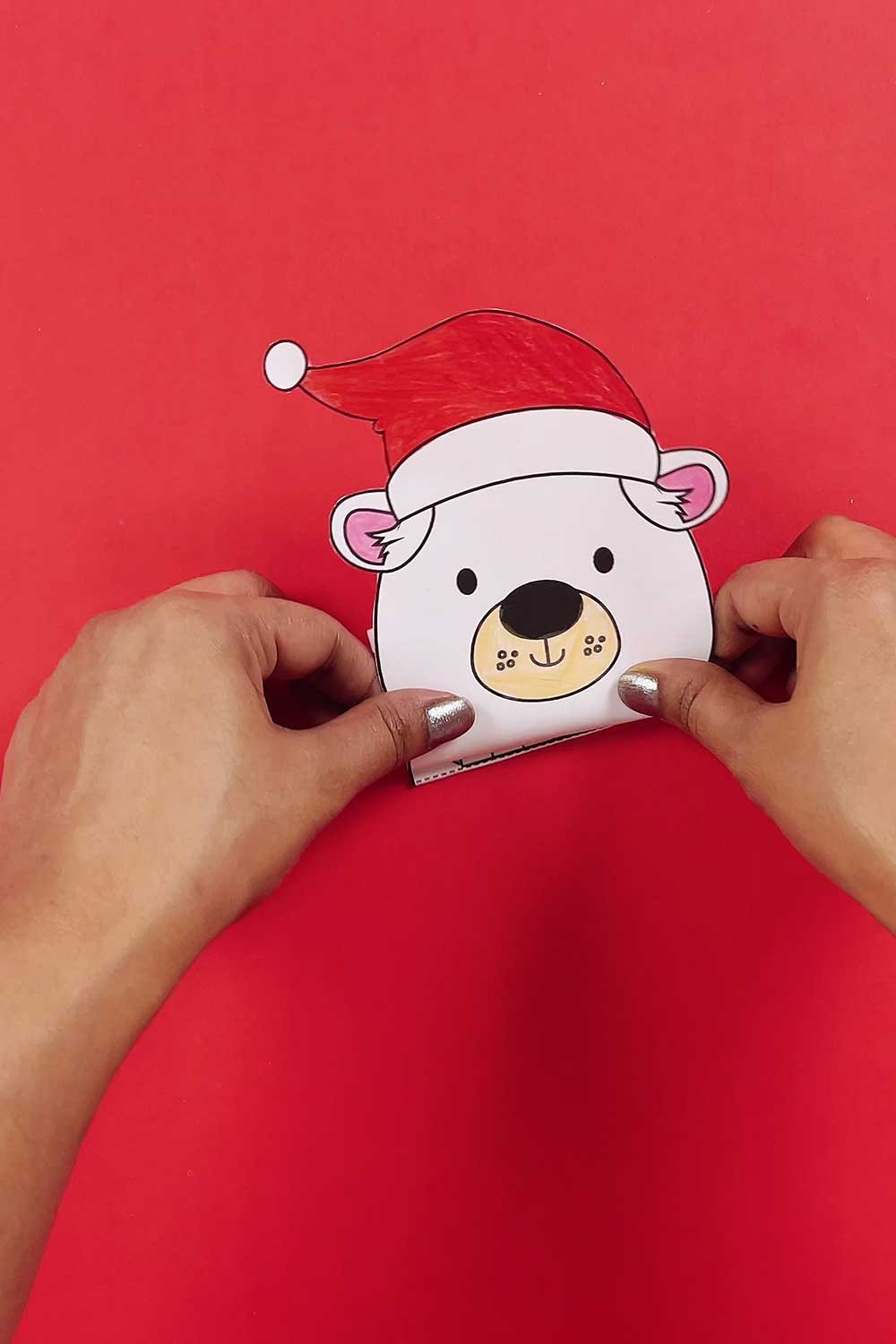 free printable polar bear puppet