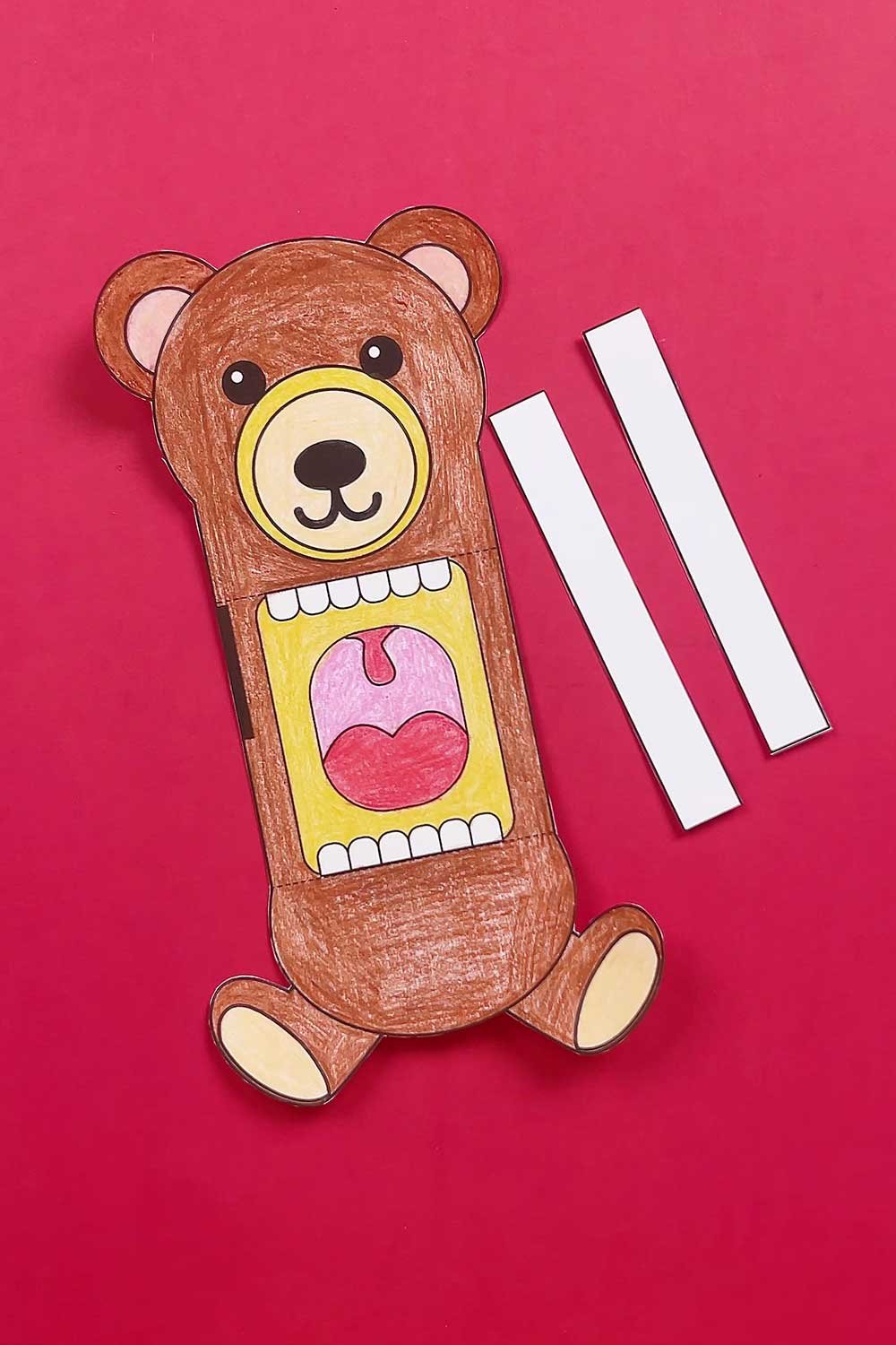 free printable teddy bear puppet